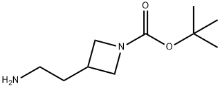 1-N-Boc-3-(aminoethyl)azetidine Struktur