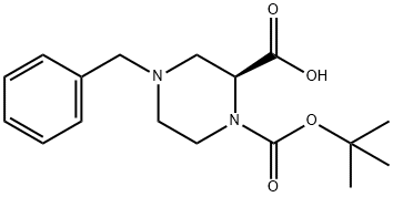 4-BENZYL-PIPERAZINE-1,2-DICARBOXYLIC ACID 1-TERT-BUTYL ESTER HYDROCHLORIDE Struktur