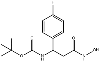 3-(Boc-aMino)-3-(4-fluorophenyl)-N-hydroxypropanaMide Struktur