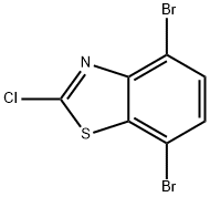 2-CHLORO-4,7-DIBROMOBENZOTHIAZOLE Struktur