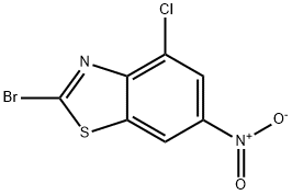 2-BROMO-4-CHLORO-6-NITROBENZOTHIAZOLE Struktur