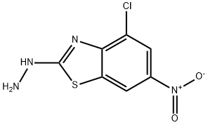 4-CHLORO-6-NITRO-2(3H)-BENZOTHIAZOLONEHYDRAZONE Struktur