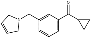 CYCLOPROPYL 3-(3-PYRROLINOMETHYL)PHENYL KETONE Struktur