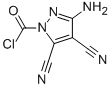 Pyrazole-1-carbonyl chloride, 3-amino-4,5-dicyano- (7CI) Struktur