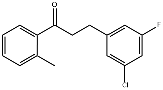 3-(3-CHLORO-5-FLUOROPHENYL)-2'-METHYLPROPIOPHENONE Struktur