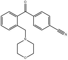 4'-CYANO-2-MORPHOLINOMETHYL BENZOPHENONE Struktur