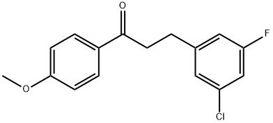 3-(3-CHLORO-5-FLUOROPHENYL)-4'-METHOXYPROPIOPHENONE price.