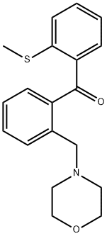 2-MORPHOLINOMETHYL-2'-THIOMETHYLBENZOPHENONE Struktur