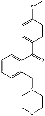 2-MORPHOLINOMETHYL-4'-THIOMETHYLBENZOPHENONE Struktur