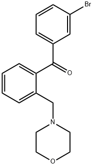 3'-BROMO-2-MORPHOLINOMETHYL BENZOPHENONE Struktur