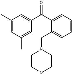 3',5'-DIMETHYL-2-MORPHOLINOMETHYL BENZOPHENONE Struktur