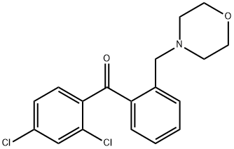 2,4-DICHLORO-2'-MORPHOLINOMETHYL BENZOPHENONE Struktur