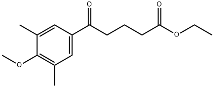 ETHYL 5-(3,5-DIMETHYL-4-METHOXYPHENYL)-5-OXOVALERATE Struktur