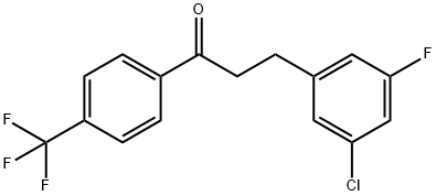 3-(3-CHLORO-5-FLUOROPHENYL)-4'-TRIFLUOROMETHYLPROPIOPHENONE Struktur