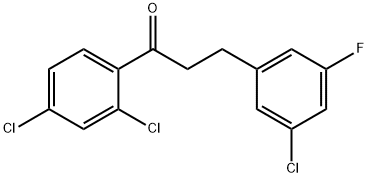 3-(3-CHLORO-5-FLUOROPHENYL)-2',4'-DICHLOROPROPIOPHENONE Struktur