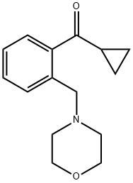 CYCLOPROPYL 2-(MORPHOLINOMETHYL)PHENYL KETONE Struktur