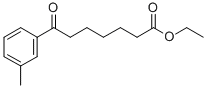 ETHYL 7-(3-METHYLPHENYL)-7-OXOHEPTANOATE Struktur