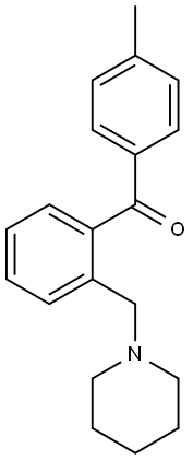 4'-METHYL-2-PIPERIDINOMETHYL BENZOPHENONE Struktur