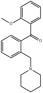 2-METHOXY-2'-PIPERIDINOMETHYL BENZOPHENONE Struktur