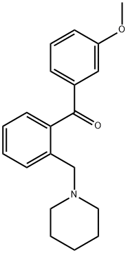 3'-METHOXY-2-PIPERIDINOMETHYL BENZOPHENONE Struktur