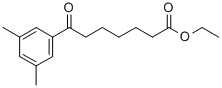 ETHYL 7-(3,5-DIMETHYLPHENYL)-7-OXOHEPTANOATE Struktur