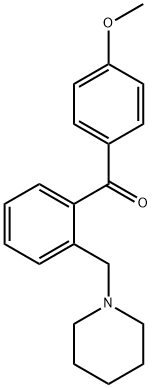 4'-METHOXY-2-PIPERIDINOMETHYL BENZOPHENONE Struktur