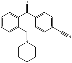 4'-CYANO-2-PIPERIDINOMETHYL BENZOPHENONE Struktur