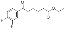 ETHYL 6-(3,4-DIFLUOROPHENYL)-6-OXOHEXANOATE Struktur