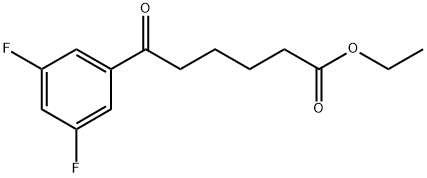 ETHYL 6-(3,5-DIFLUOROPHENYL)-6-OXOHEXANOATE Struktur