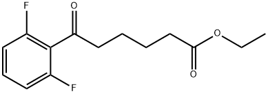 ETHYL 6-(2,6-DIFLUOROPHENYL)-6-OXOHEXANOATE Struktur