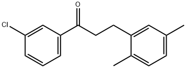 3'-CHLORO-3-(2,5-DIMETHYLPHENYL)PROPIOPHENONE Struktur