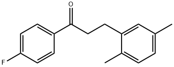 3-(2,5-DIMETHYLPHENYL)-4'-FLUOROPROPIOPHENONE Struktur