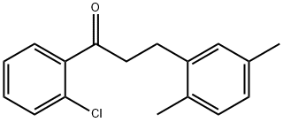 2'-CHLORO-3-(2,5-DIMETHYLPHENYL)PROPIOPHENONE Struktur