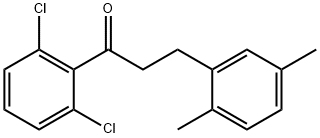 2',6'-DICHLORO-3-(2,5-DIMETHYLPHENYL)PROPIOPHENONE Struktur