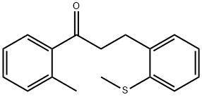 2'-METHYL-3-(2-THIOMETHYLPHENYL)PROPIOPHENONE Struktur