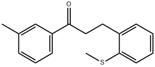 3'-METHYL-3-(2-THIOMETHYLPHENYL)PROPIOPHENONE Struktur