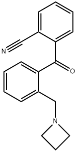 2-AZETIDINOMETHYL-2'-CYANOBENZOPHENONE Struktur