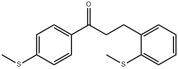 4'-THIOMETHYL-3-(2-THIOMETHYLPHENYL)PROPIOPHENONE Struktur