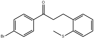 4'-BROMO-3-(2-THIOMETHYLPHENYL)PROPIOPHENONE Struktur