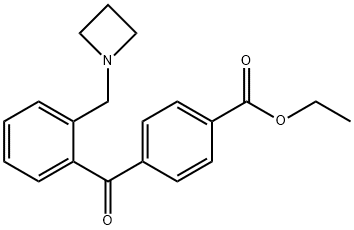 2-AZETIDINOMETHYL-4'-CARBOETHOXYBENZOPHENONE Struktur