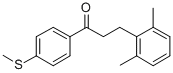 3-(2,6-DIMETHYLPHENYL)-4'-THIOMETHYLPROPIOPHENONE Struktur