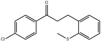 4'-CHLORO-3-(2-THIOMETHYLPHENYL)PROPIOPHENONE Struktur