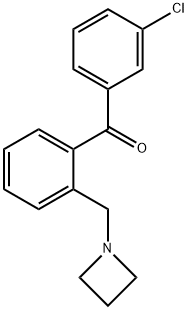 2-AZETIDINOMETHYL-3'-CHLOROBENZOPHENONE Struktur