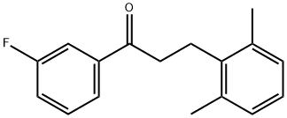 3-(2,6-DIMETHYLPHENYL)-3'-FLUOROPROPIOPHENONE Struktur