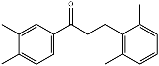 3',4'-DIMETHYL-3-(2,6-DIMETHYLPHENYL)PROPIOPHENONE Struktur