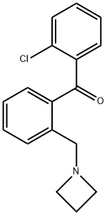 2-AZETIDINOMETHYL-2'-CHLOROBENZOPHENONE Struktur