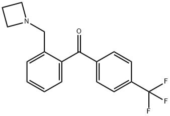 2-AZETIDINOMETHYL-4'-TRIFLUOROMETHYLBENZOPHENONE Struktur