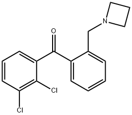 2'-AZETIDINOMETHYL-2,3-DICHLOROBENZOPHENONE Struktur