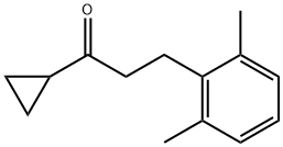 CYCLOPROPYL 2-(2,6-DIMETHYLPHENYL)ETHYL KETONE Struktur