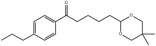 5-(5,5-DIMETHYL-1,3-DIOXAN-2-YL)-4'-N-PROPYLVALEROPHENONE Struktur